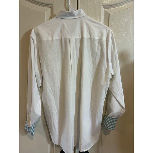 Peter Millar Shirt Mens Medium white long sleeve Weekender Wash Cotton Outdoor - Picture 3 of 7
